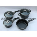 Cookware 7PCS Carbon Steel Non-Stick Pan Set Kitchenware